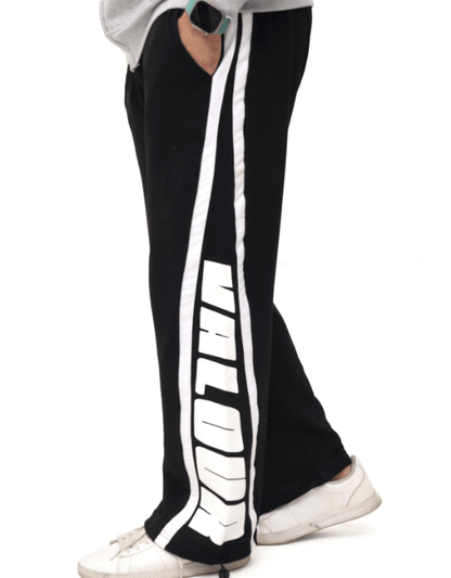 "Valour" Graphic Street Joggers – Black