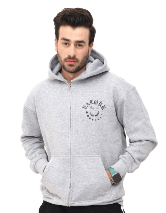 The Fitness Hub" Heavyweight Zipper Hoodie