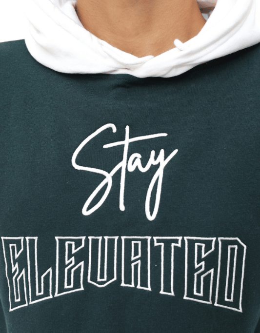 Stay Elevated" Unisex Colour Blocked Hoodie