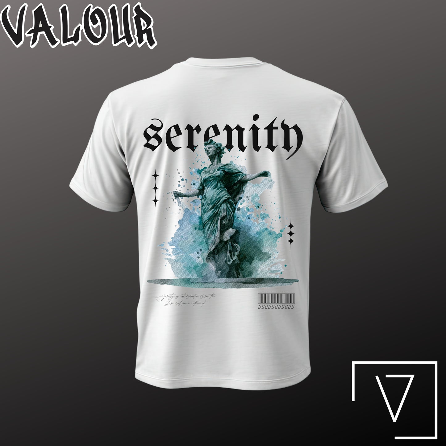 Serenity" Graphic T-Shirt – White
