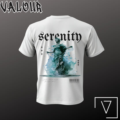 Serenity" Graphic T-Shirt – White