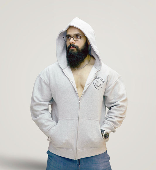 The Fitness Hub" Heavyweight Zipper Hoodie