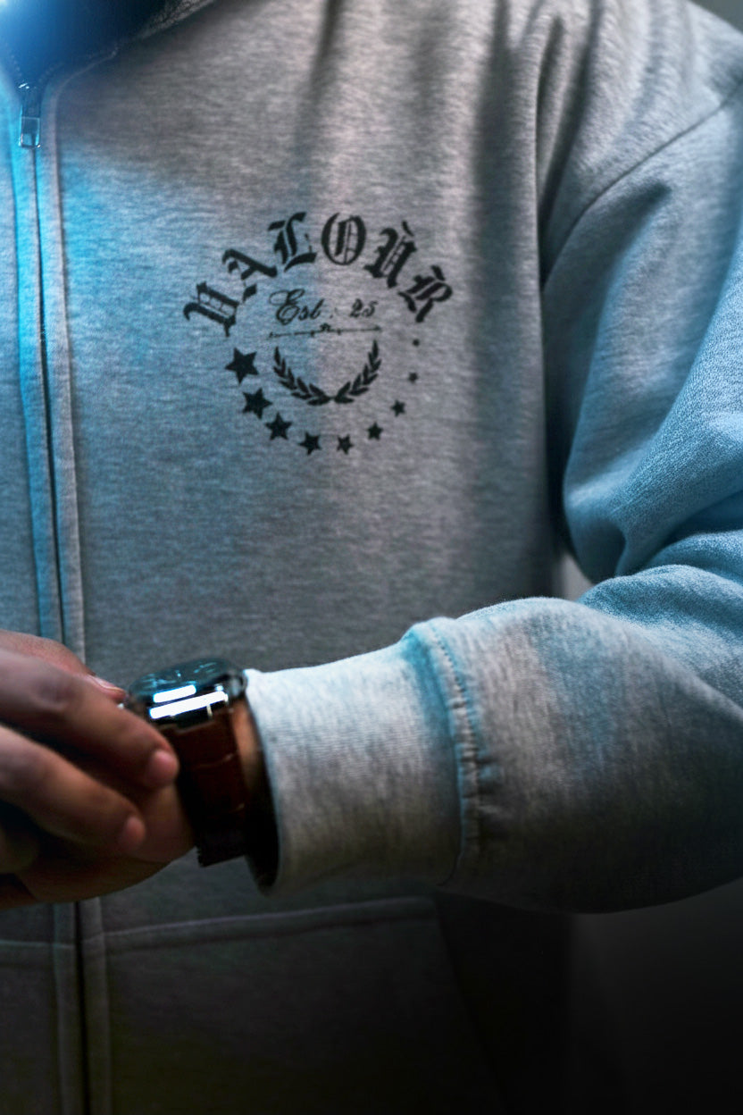 The Fitness Hub" Heavyweight Zipper Hoodie